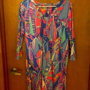 Lilly Pulitzer dress 3/4 sleeve v-neck dress